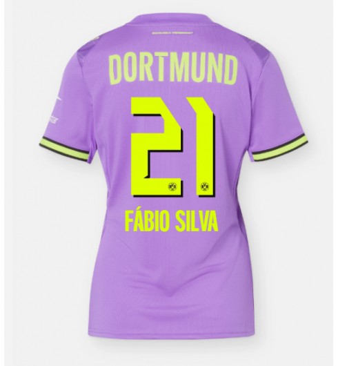 Borussia Dortmund Fabio Silva #21 Alternativní Dres pro Dámské 2026-27 Krátký Rukáv Borussia Dortmund Fabio Silva #21 Alternativní Dres pro Dámské 2026-27 Krátký Rukáv